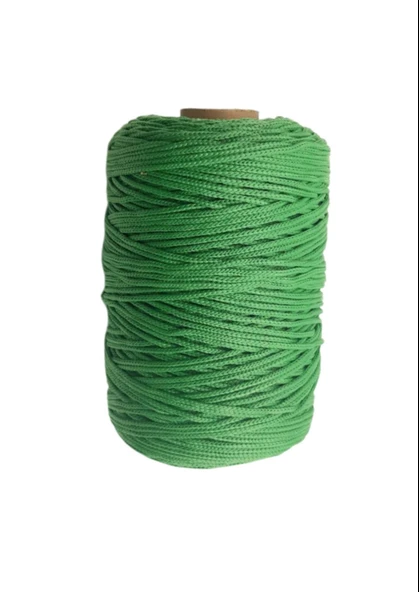 Almira Butik Makrome İpi 3mm Polyester Yeşil ürün görseli 1