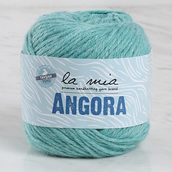 La Mia Angora 50gr Mint Yeşili El Örgü İpi - L130 - 33805 ürün görseli 1