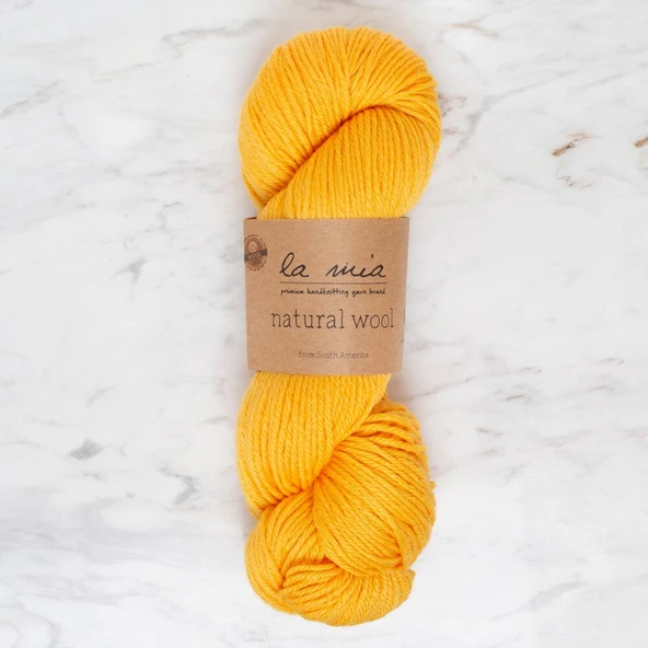 La Mia Natural Wool Sarı El Örgü İpi - L877 - 34401 ürün görseli 1