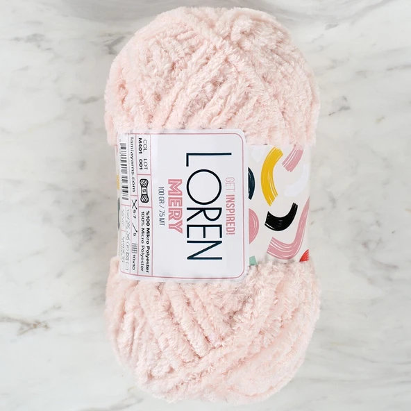 Loren Mery Pudra Pembesi El Örgü İpi - M401 - 34309 ürün görseli 1