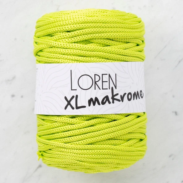 Loren XL Makrome Fıstık Yeşil El Örgü İpi - R042 - 33707 ürün görseli 1