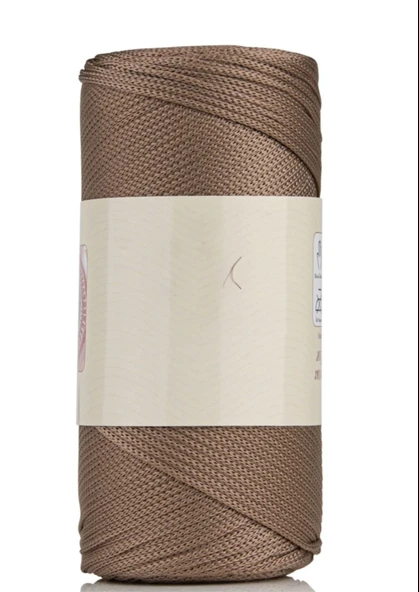 Almira Butik Makrome İpi 3mm Polyester Karamel ürün görseli 1