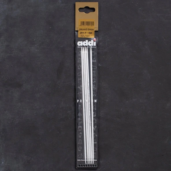 Addi 3mm 20cm 5 li Çorap Şişi 201-7 ürün görseli 1