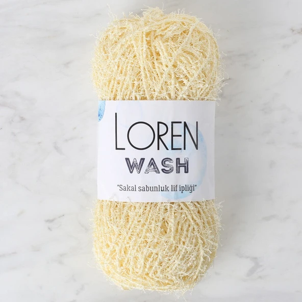 Loren Wash Açık Sarı El Örgü İpi - R083 - 34037 ürün görseli 1