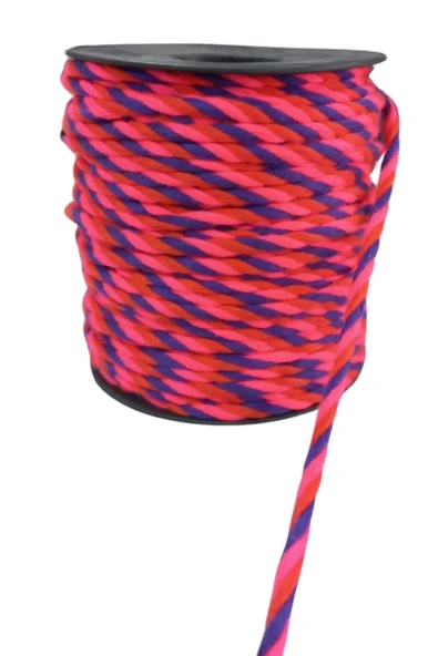Almira Butik Bileklik ipi, Hediye Paketleme ipi, Şans, Bereket, Aşk, Şifa, Güç 10 mm Pamuk  10 metre Fuşya ürün görseli 1