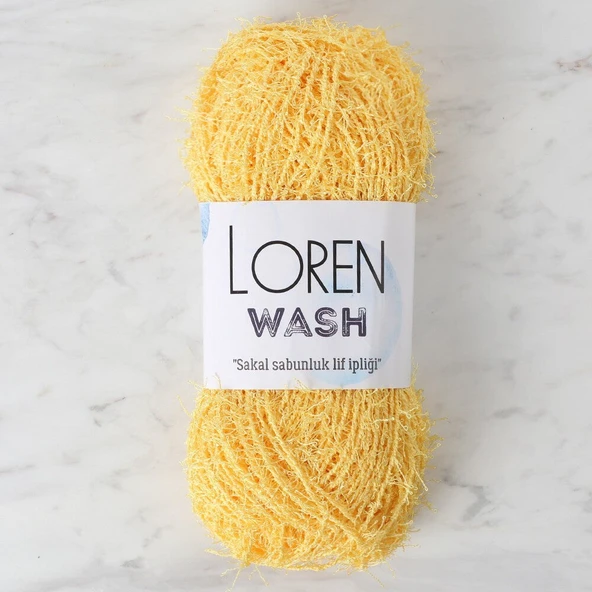 Loren Wash Sarı El Örgü İpi - R086 - 34033 ürün görseli 1