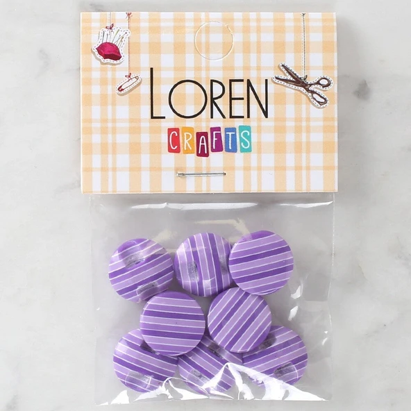 Almira Butik Loren Crafts 8'li Desenli Düğme - 1100 ürün görseli 1