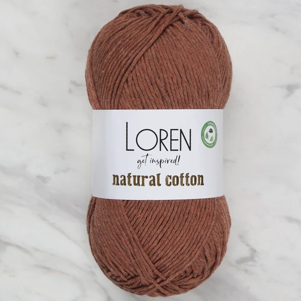 Almira Butik Loren Natural Cotton Tarçın El Örgü İpi - R072 ürün görseli 1