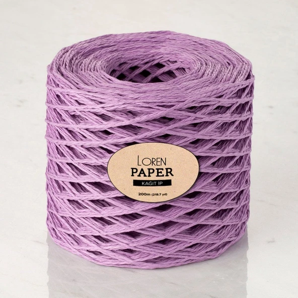 Almira Butik Loren Paper Lila Kağıt İpi - RH20 ürün görseli 1
