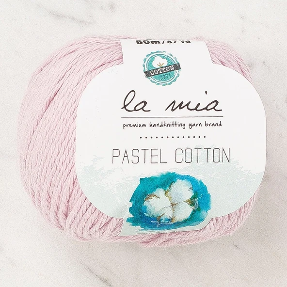 La Mia Pastel Cotton Lila El Örgü İpi - L181 - 33958 ürün görseli 1