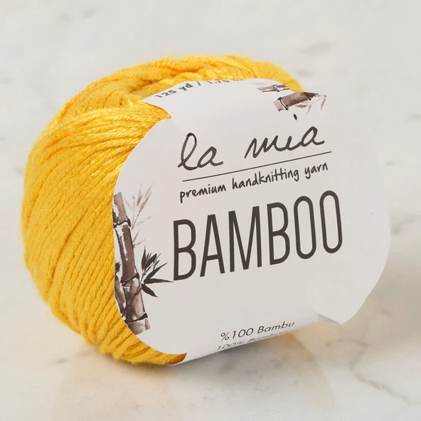La Mia Bamboo Hardal Sarı El Örgü İpi - L003 - 33853 ürün görseli 1