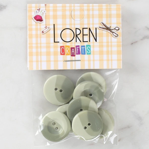 Almira Butik Loren Crafts 8'li Düğme Yeşil- 1127 ürün görseli 1