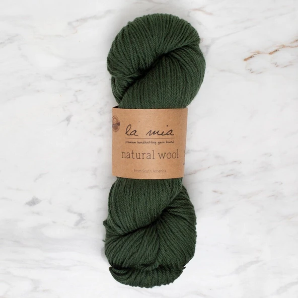La Mia Natural Wool Yeşil El Örgü İpi - L801 - 34399 ürün görseli 1