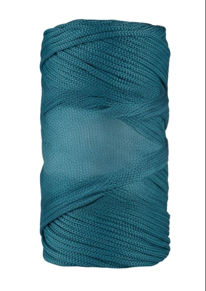 Almira Butik Makrome İpi 3mm Polyester  Petrol ürün görseli 1
