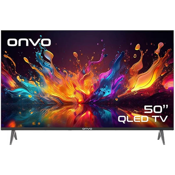Onvo 50VQ90 4K Ultra HD 50" 127 Ekran Uydu Alıcılı Google QLED TV ürün görseli 1