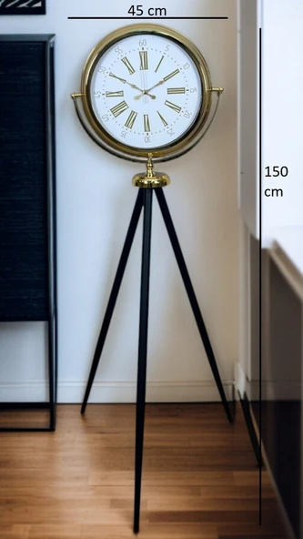 Pure Gold Tripod Ayaklı Saat - Resim 5