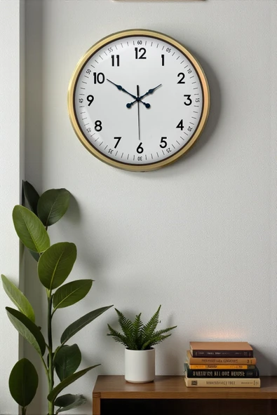 Almira Butik Zentime Eskitme Dekoratif Stil 52 Cm Metal Duvar Saati ürün görseli 1