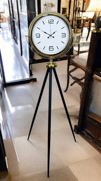 Elegance Gold Tripod Ayaklı Saat - Resim 2