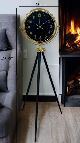 Gold Standart Tripod Ayaklı Saat - Resim 5