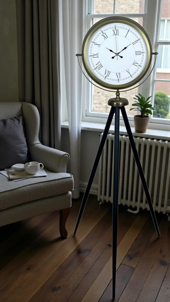 Prestij Vintage Tripod Ayaklı Saat - Resim 2