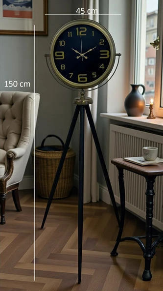 Black Noble Eskitme Tripod Ayaklı Saat - Resim 5