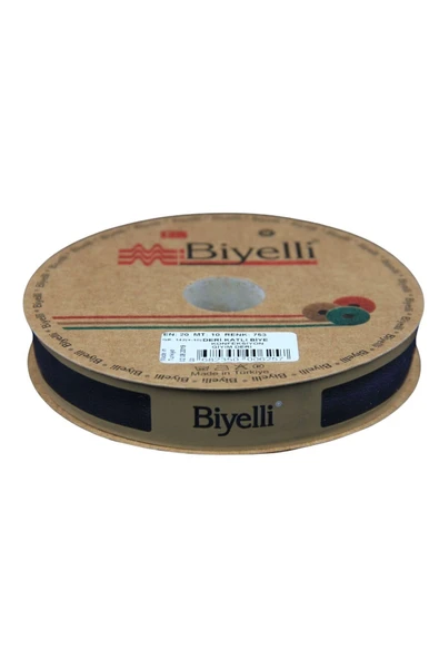Almira Butik Biye Deri Katlı 753 Lacivert 2 cm 25 Metre %100 Polyester ürün görseli 1
