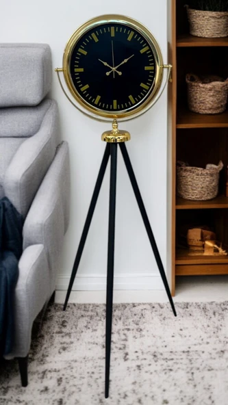 Eskitme Tripod Ayaklı Dekoratif Saat - Resim 2