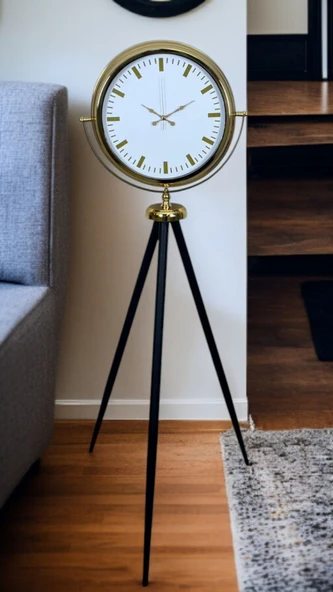 Gold Balance Tripod Ayaklı Saat - Resim 2