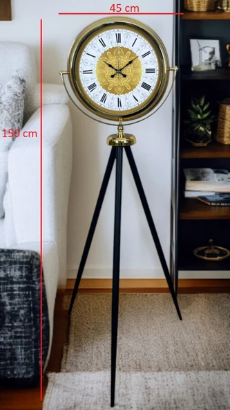 Gold Asalet Tripod Ayaklı Saat - Resim 5