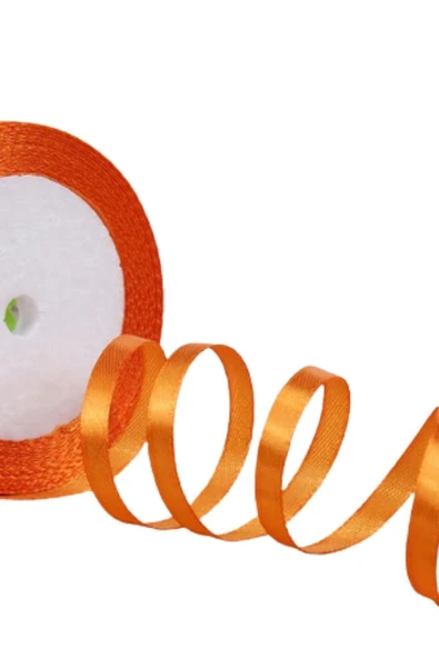 Almira Butik Saten Kurdele 3 cm 10 Metre Orange ürün görseli 1