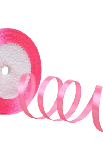 Almira Butik Saten Kurdele 6 mm Şeker Pembe 5 Metre ürün görseli 1