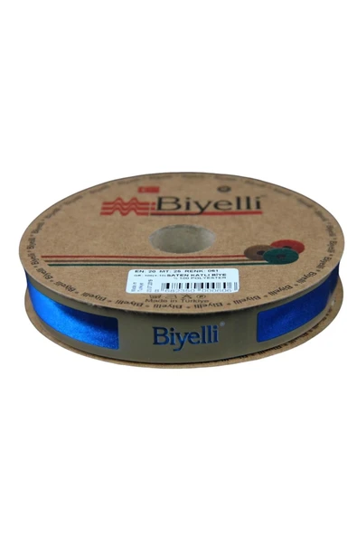 Almira Butik Biye Saten Katlı 061 Petrol Açık 2 cm 25 Metre %100 Polyester ürün görseli 1
