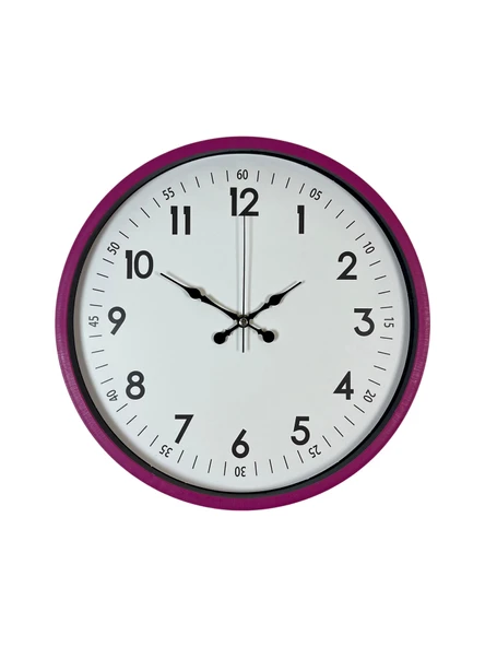 36 Cm Pembe Dekoratif Duvar Saati - Resim 2