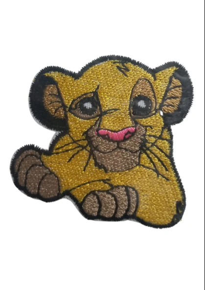 Almira Butik Aplike Ütü İle Yapışan Küçük Kaplan Arma 3x4 cm ürün görseli 1