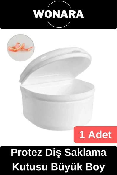 #Diş Kapaklı Dayanıklı Plastik Hijyenik Gece Plak Tat İçermez Protez Diş Saklama Kutusu Büyük Boy ürün görseli 1