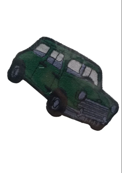 Almira Butik Aplike Ütü İle Yapışan Araba Yeşil 1969 Arma 3x4 cm ürün görseli 1