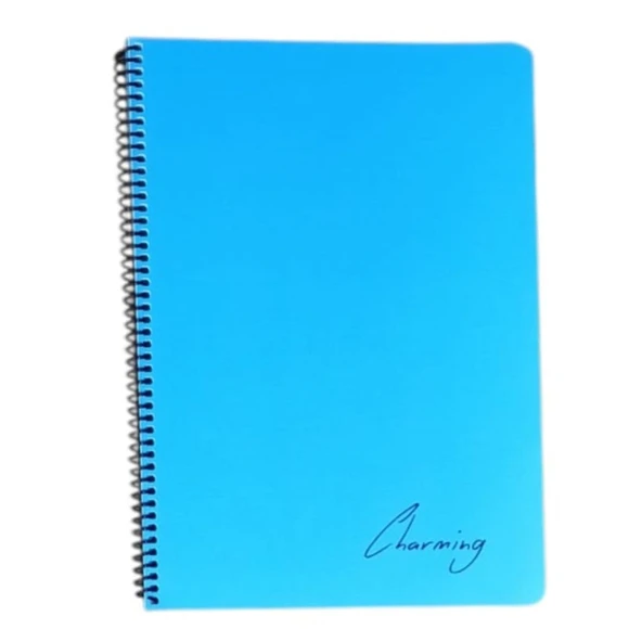 Tokaç A4 PP KP Spiralli 72 Yp Çizgili Defter-Mavi ürün görseli 1