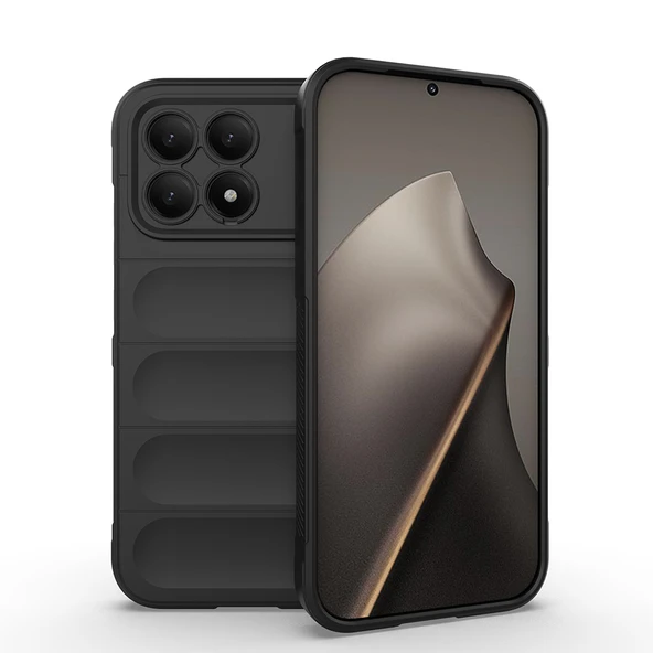 Poco F8 Pro Kılıf Esnek TPU Oyuklu Arka Yüzey Tasarımlı Etnik Silikon Kapak ürün görseli 1