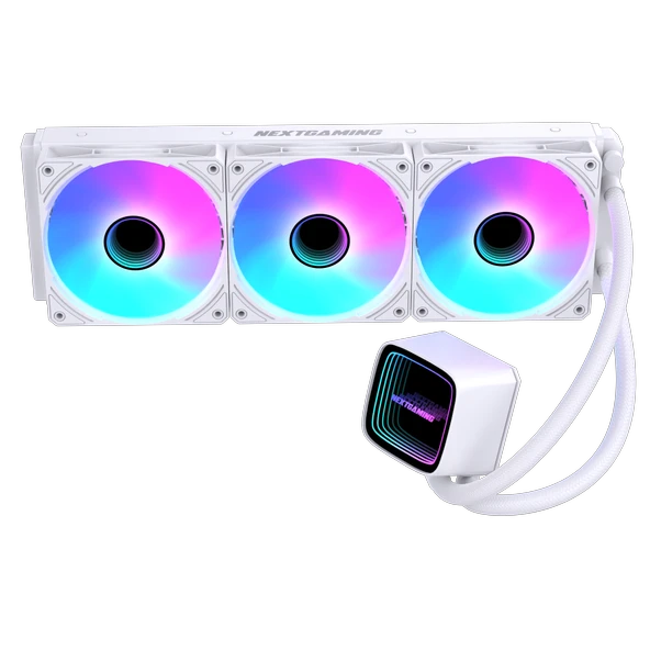 NG-360 Nitro Cool 360mm ARGB Fanlı Sıvı CPU Soğutucu Beyaz ürün görseli 1