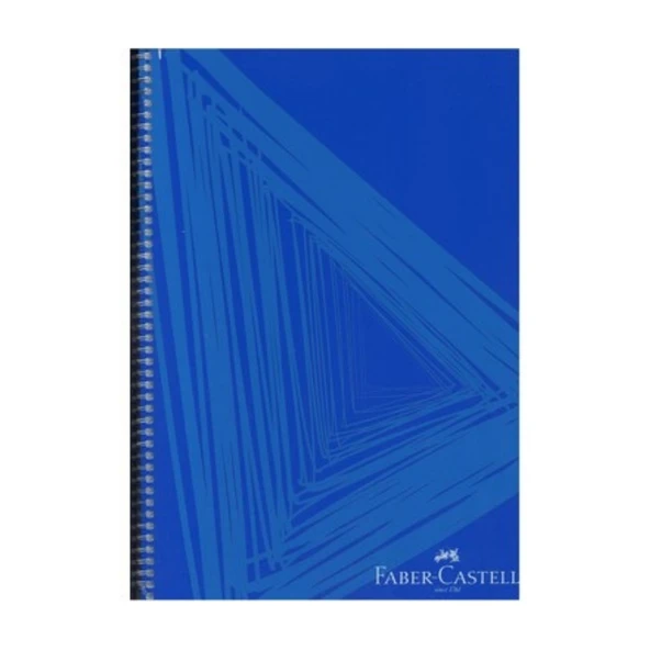 Faber Castell Pp Kapak Waves Spiralli Defter 80 Yp Çizgili 5075 000434-Mavi ürün görseli 1