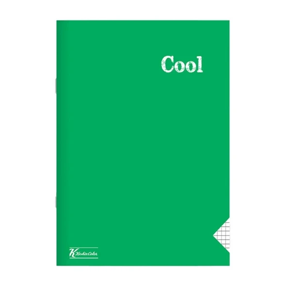 KeskinColor A5 PP KP Dikişli 40 Yp Kareli Defter-Yeşil ürün görseli 1