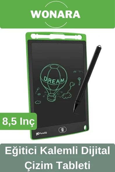 Deluxe Elektronik Grafik Yazma Tahtası Kalemli Silinebilir Not Çizim Panosu Eğitici Tablet 8,5 Inç ürün görseli 1