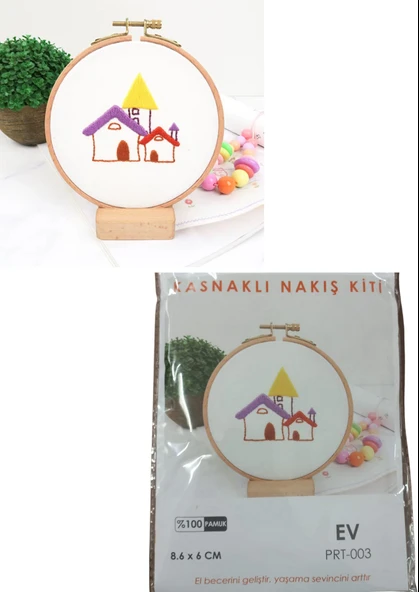 Almira Butik Nakış Kitleri Kasnaklı 8.6 X 6 cm Ev ürün görseli 1