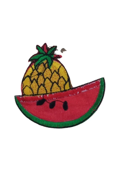 Almira Butik Aplike Ütü İle Yapışan Karpuz-Ananas Desen ürün görseli 1