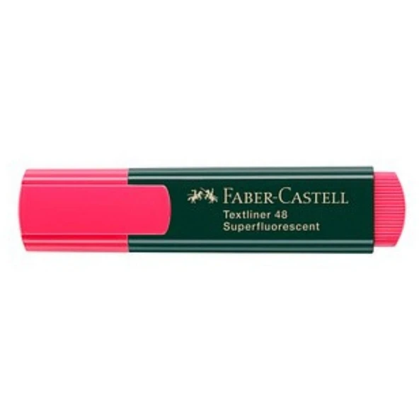 Faber Castell Fosforlu Kalem Kırmızı ürün görseli 1