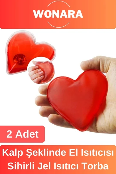 Özel Tasarım Tekrar Kullanılabilir Kalp Şeklinde Sıvı Jel Isıtıcı Taşınabilir Cep Sobası 2'li Set ürün görseli 1