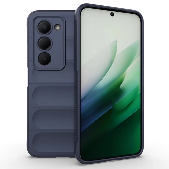 Redmi 15 Kılıf Esnek TPU Oyuklu Arka Yüzey Tasarımlı Etnik Silikon Kapak ürün görseli 1