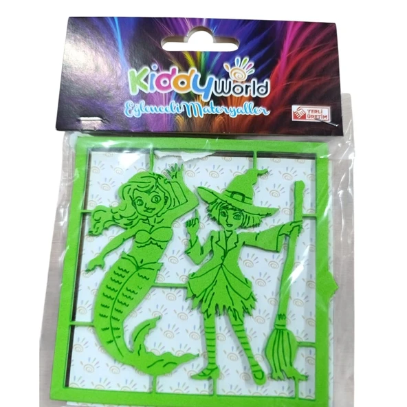 Kiddy World Şekilli Eva Figürleri 0043-Deniz Kızı ürün görseli 1