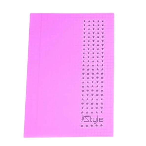 Umut A5 PP KP Dikişli 60 YP Kareli Defter-Pembe ürün görseli 1