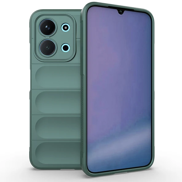 Redmi 15C 4G Kılıf Esnek TPU Oyuklu Arka Yüzey Tasarımlı Etnik Silikon Kapak ürün görseli 1